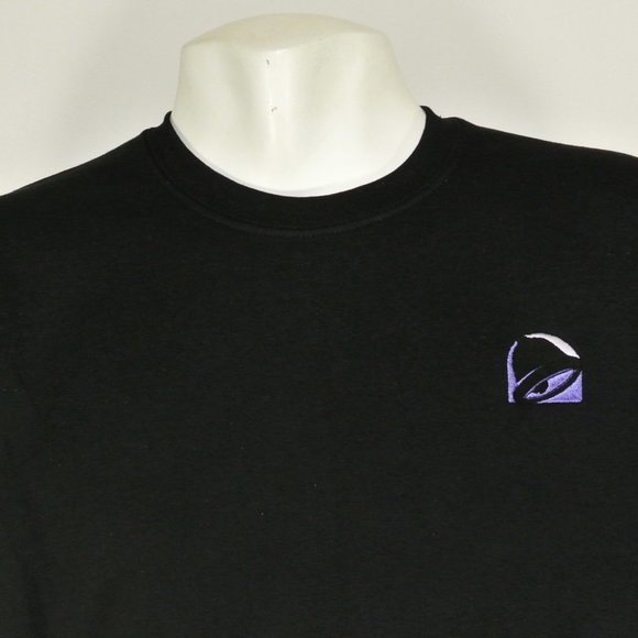 TACO BELL Black Sweatshirt Employee Uniform Shirt Size 2XL NWT - Picture 3 of 11
